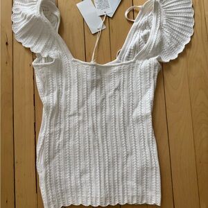 Guess White Textured knit